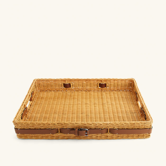 ralph lauren home bailey serving tray rectangular large brown