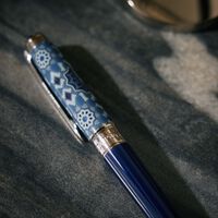 st dupont alhambra medium eternity ballpoint pen blue