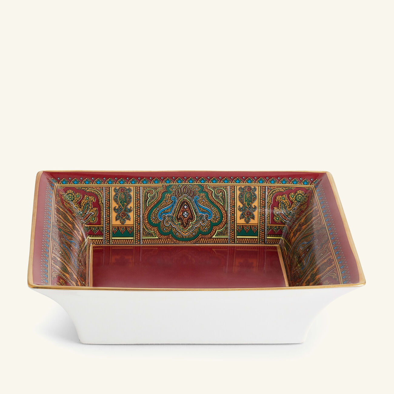 etro cachemire trinket tray square small red