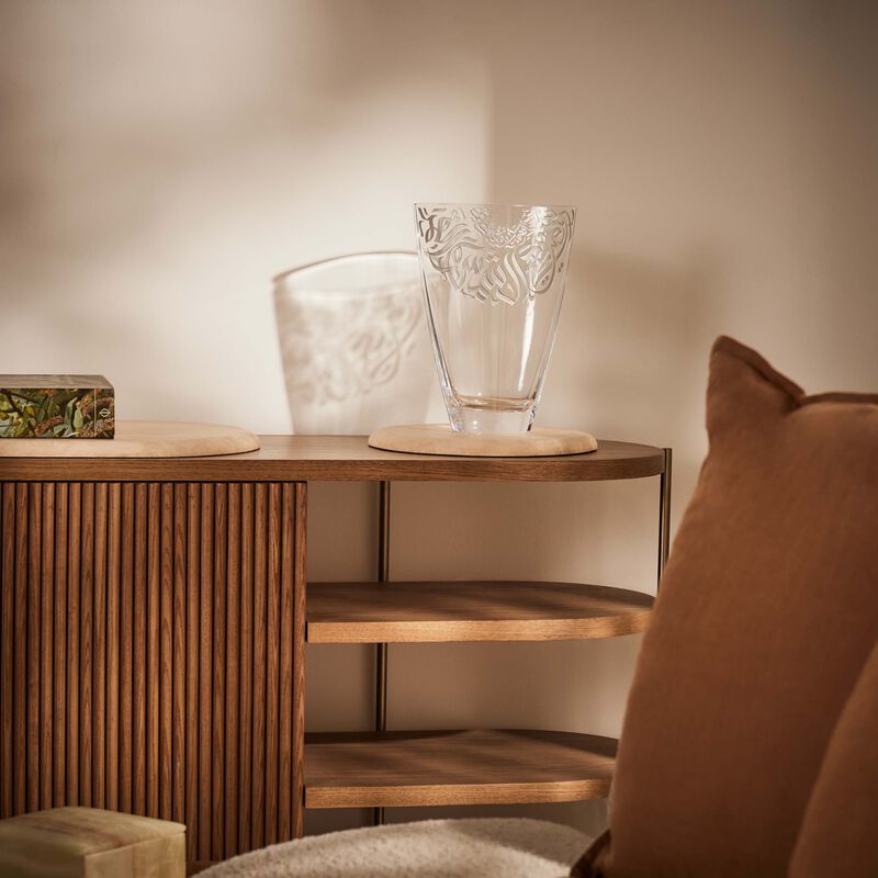 dimlaj qamar vase medium clear