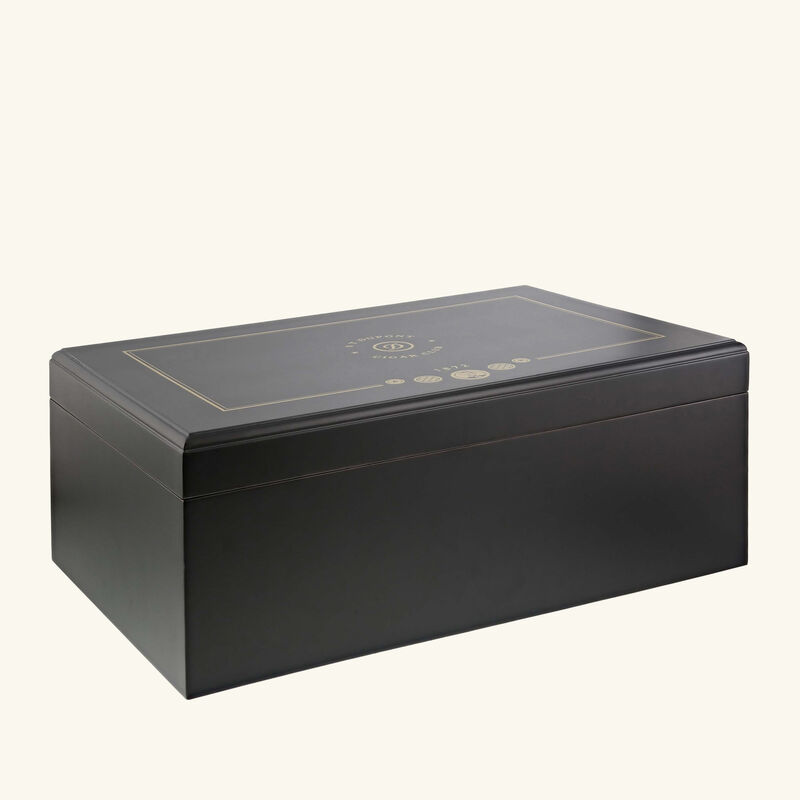 Premium Cigar Humidor Box Black st dupont premium cigar humidor box black
