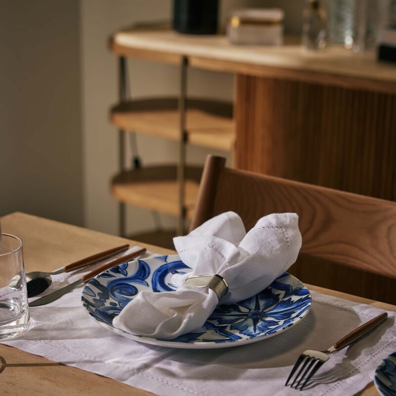 Blu Mediterraneo Stella Dinner Plate Blue Round 26cm Set Of 2 dolce gabbana casa blu mediterraneo stella dinner plate blue round 26cm set of 2