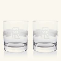 Ashton Double-Old-Fashioned Drinking Glass Clear Set Of 2 ralph lauren home ashton double old fashioned drinking glass clear set of 2