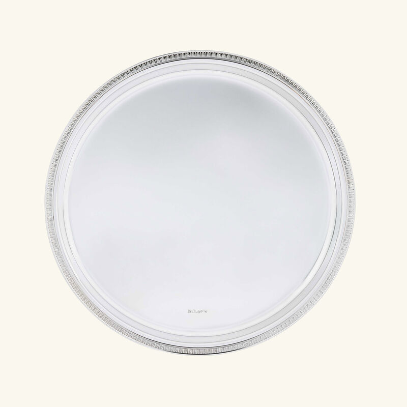 كريستوفل صينية الضيافة مالميزون دائرية متوسطة مطلية بالفضة