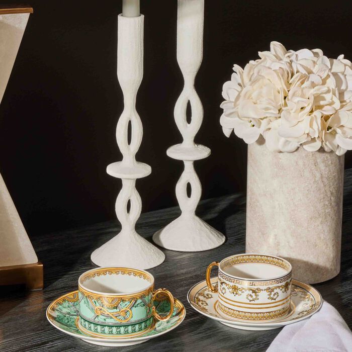 versace scala del palazzo tea set green