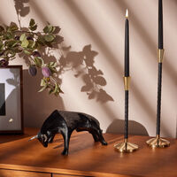 Sevilla Taures Sculpture Medium Black Limited Edition daum sevilla taures sculpture medium black limited edition