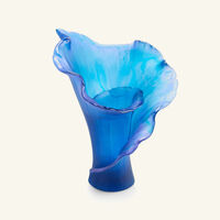 daum arum vase medium blue