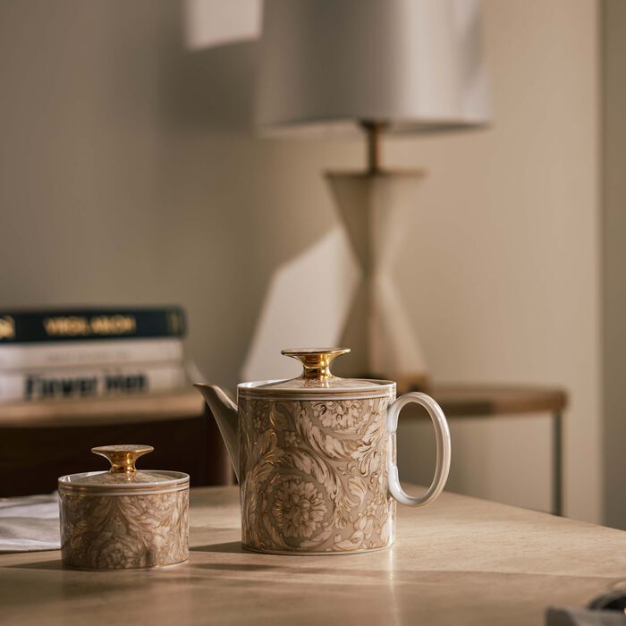 versace barocco beige tea pot 900 ml