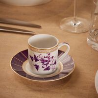 bernardaud coffee cup   saucer pink set of 2