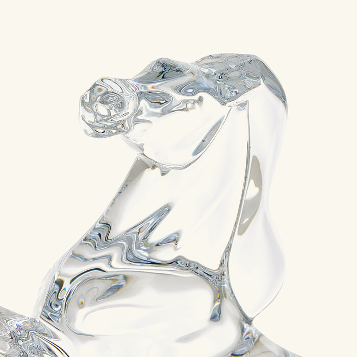 Rearing Horse Sculpture Small Clear baccarat rearing horse sculpture small clear
