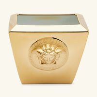 versace medusa vase small gold