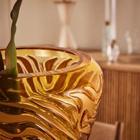 lalique tigre gilded vase large gold