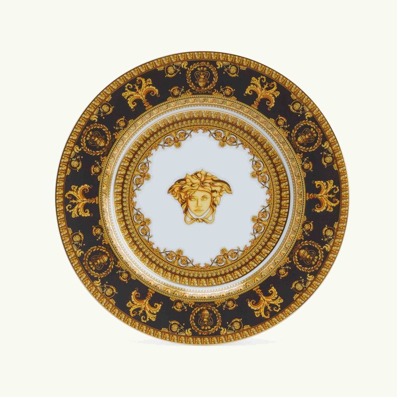 I Love Baroque Nero Bread & Butter Plate Round Black 27cm versace i love baroque nero bread butter plate round black 27cm