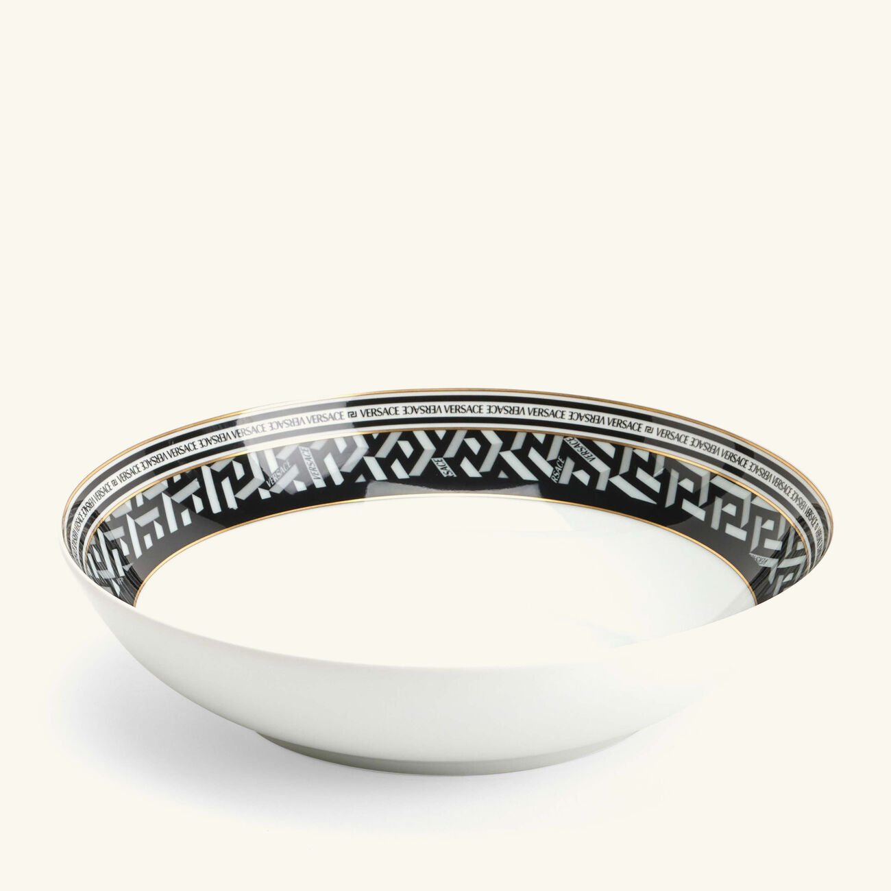 La Greca Signature Soup Plate White 21cm versace la greca signature soup plate white 21cm