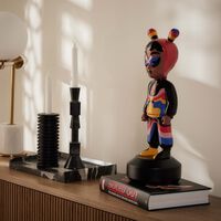 لادرو منحوتة ذا غيست باي جايد كبيرة بنفسجي وبني