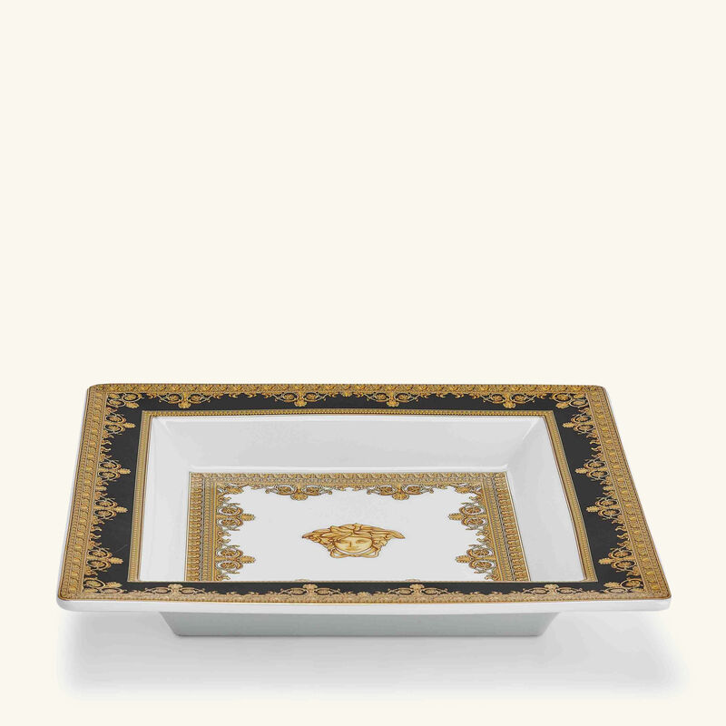 I Love Baroque Trinket Tray Square Black versace i love baroque trinket tray square black