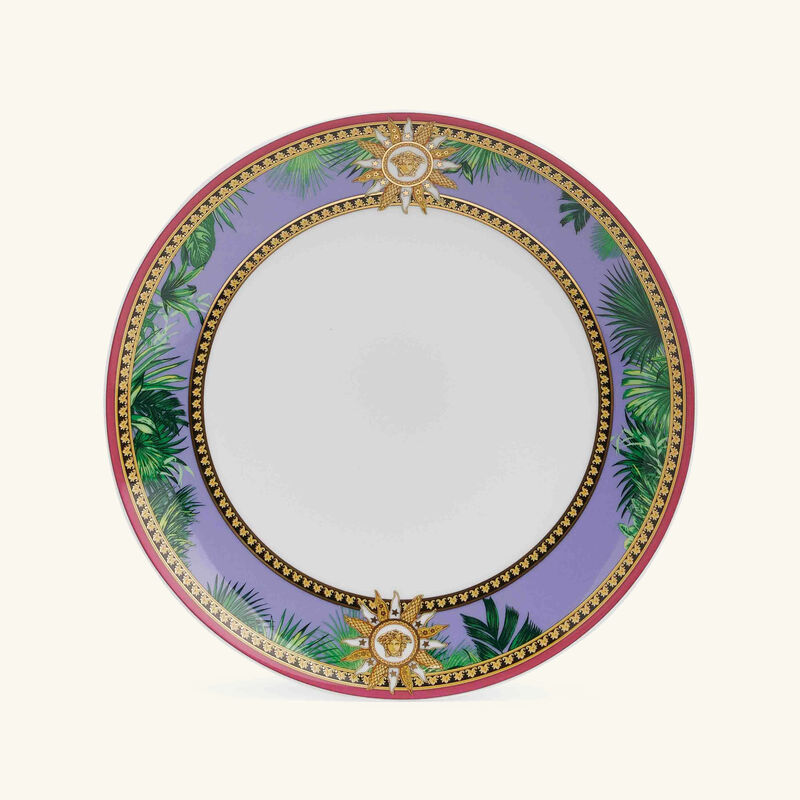 Jungle Animalier Plate Round Pink 21cm versace jungle animalier plate round pink 21cm