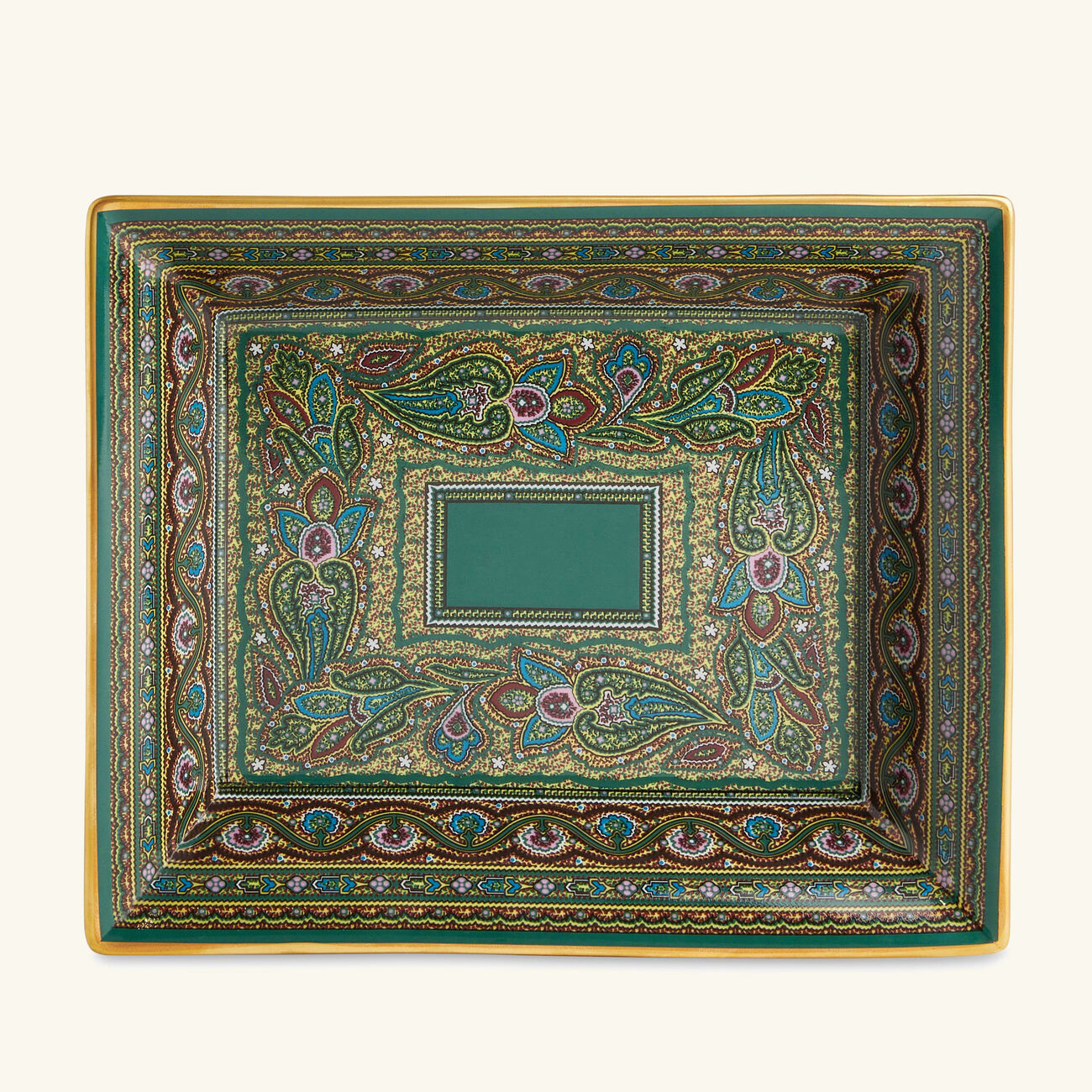 etro cachemire trinket tray rectangular small green