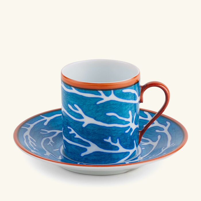 pinto paris lagon coffee cup   saucer blue