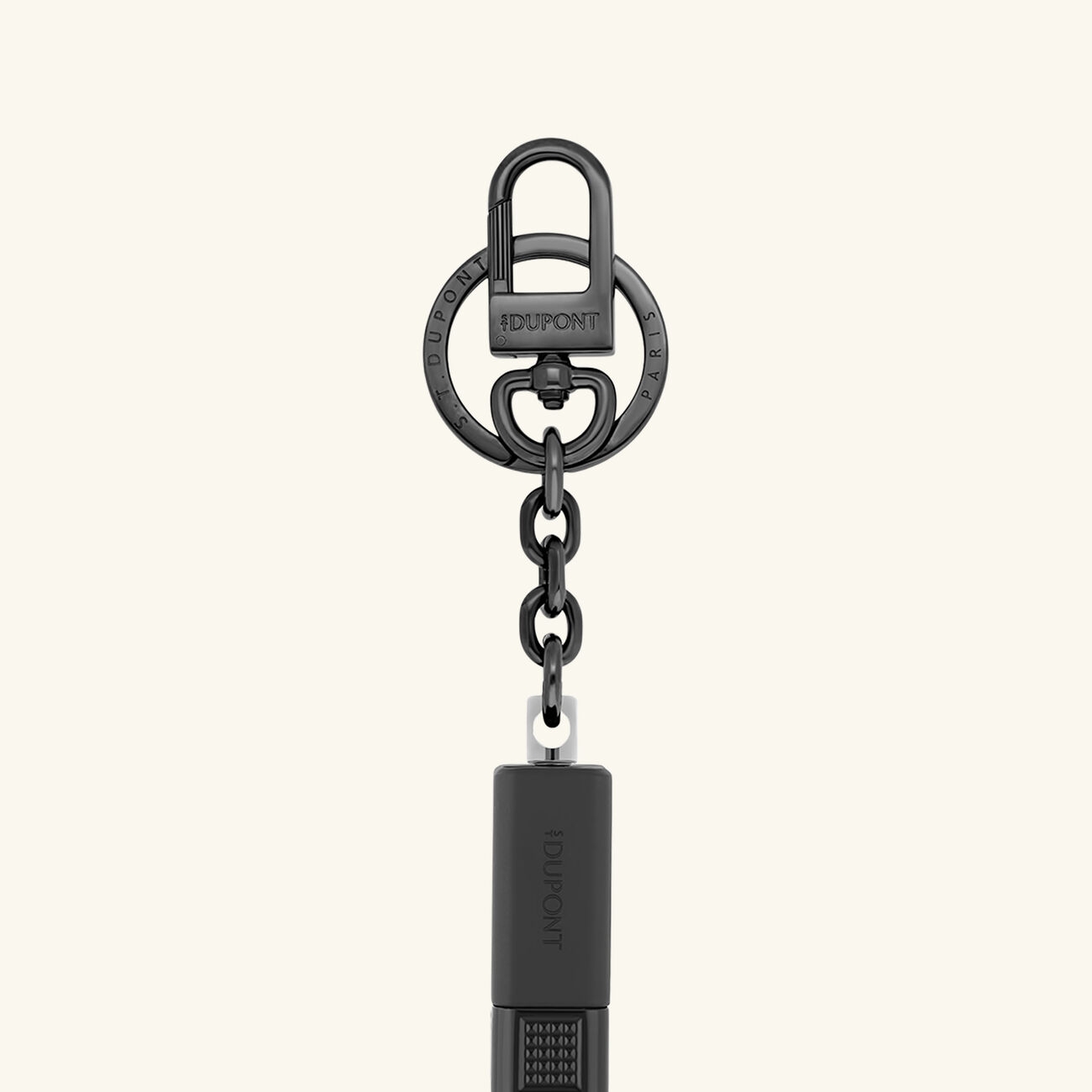 st dupont cigar cutter double puncher black