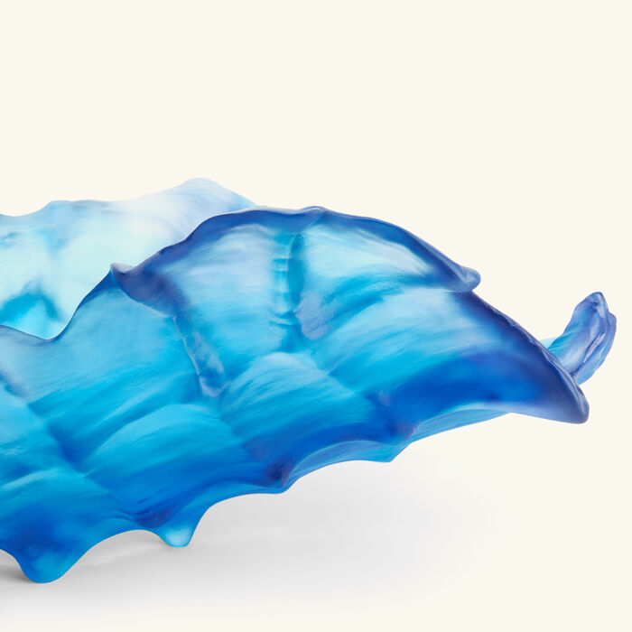 daum mer de corail centerpiece blue limited edition