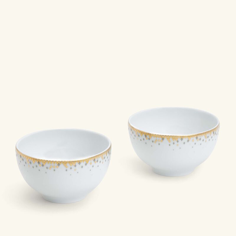 هافيلاند طقم سوفل دور المؤلف من وعائين للحساء باللون الذهبي 9 سم