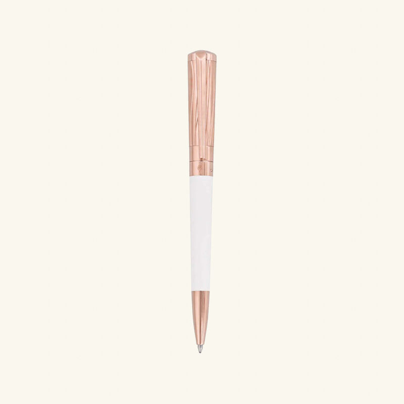 Liberte Ballpoint Pen White st dupont liberte ballpoint pen white