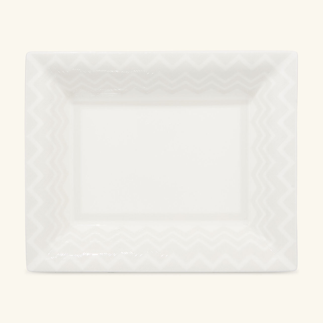 ZIG ZAG Tody Tray Rectangular Large White missoni home zig zag tody tray rectangular large white
