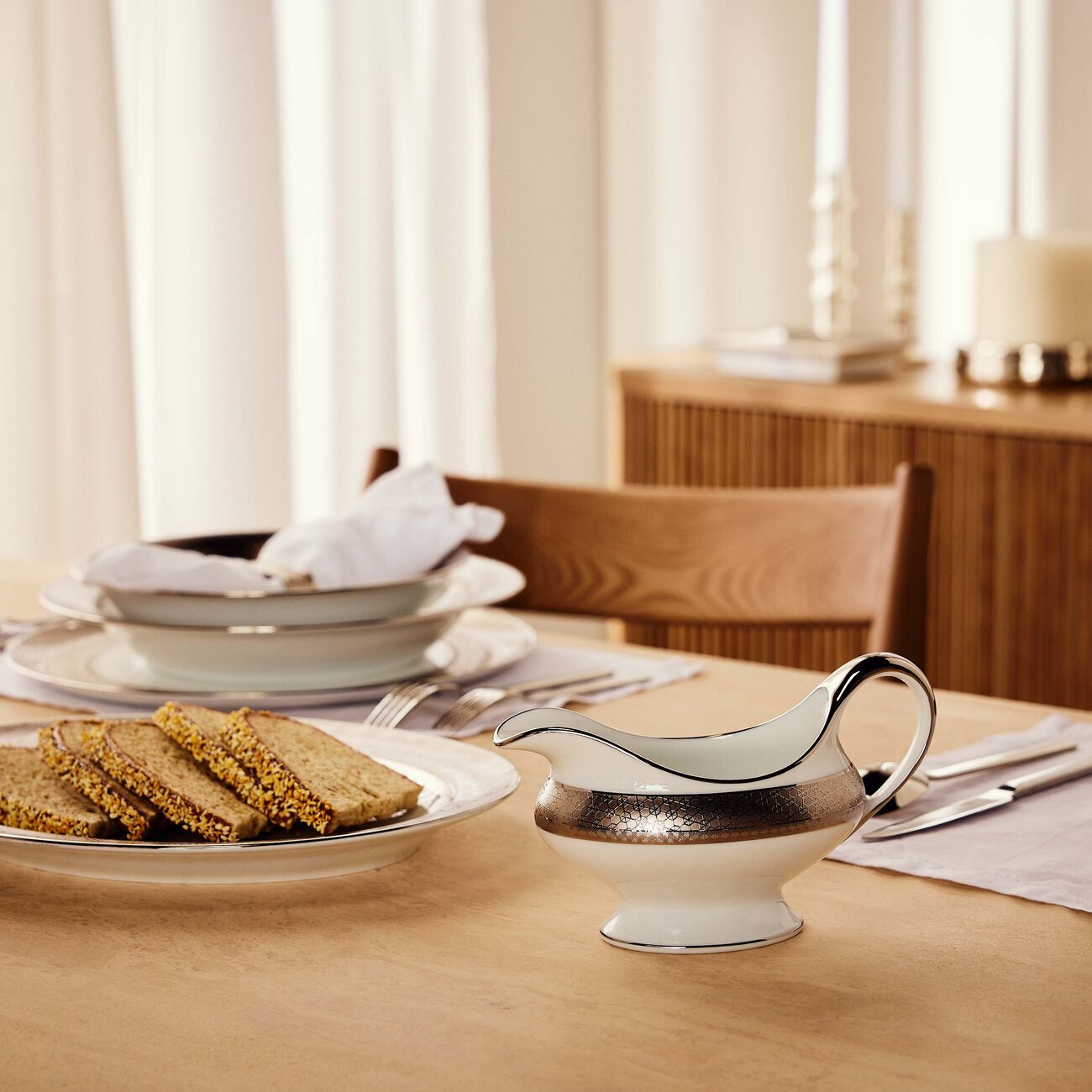 Divine Gravy Boat Grey bernardaud divine gravy boat grey