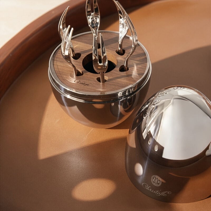 كريستوفل طقم شوك مود يامي فضي من 6 قطع