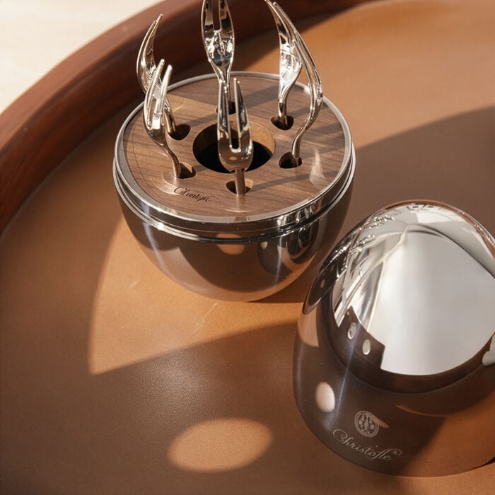 Mood Yummy Cocktail Fork Silver Set Of 6 christofle mood yummy cocktail fork silver set of 6