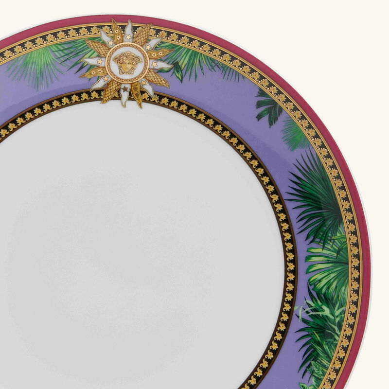 Jungle Animalier Plate Round Pink 21cm versace jungle animalier plate round pink 21cm