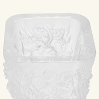 lalique pivoines vase mini clear