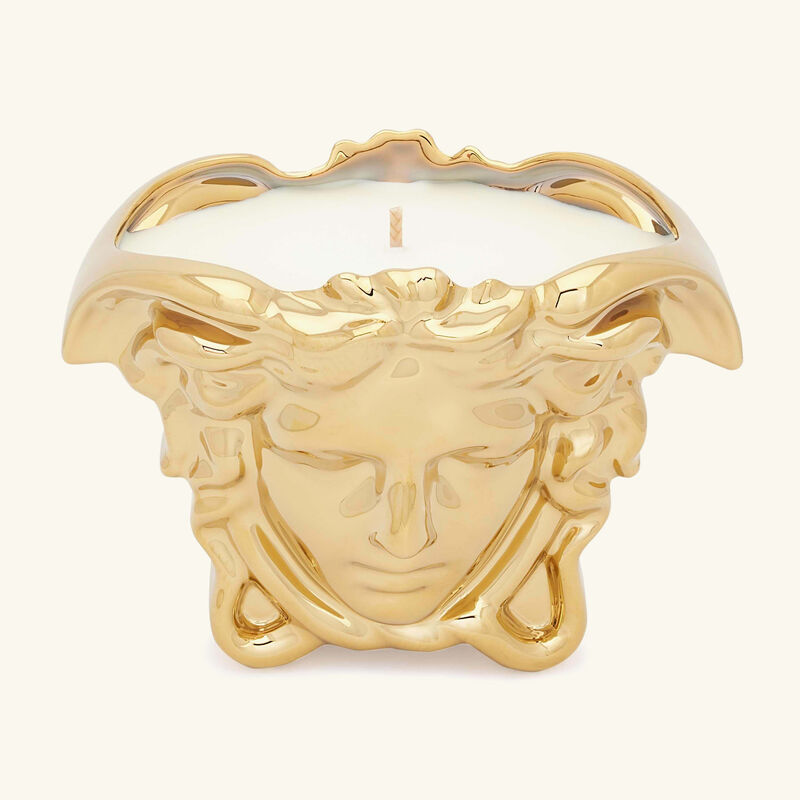 versace medusa grande candle gold
