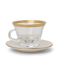 Peacock Cappuccino Cup and Saucer, small