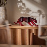 daum panther figurine mini amber