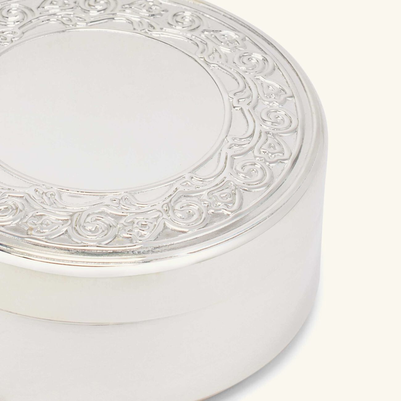 christofle frieze bonbonni re box round silver plated