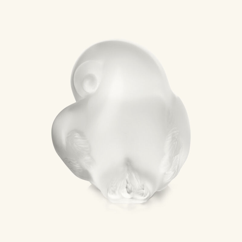 lalique piou tail down sculpture small clear