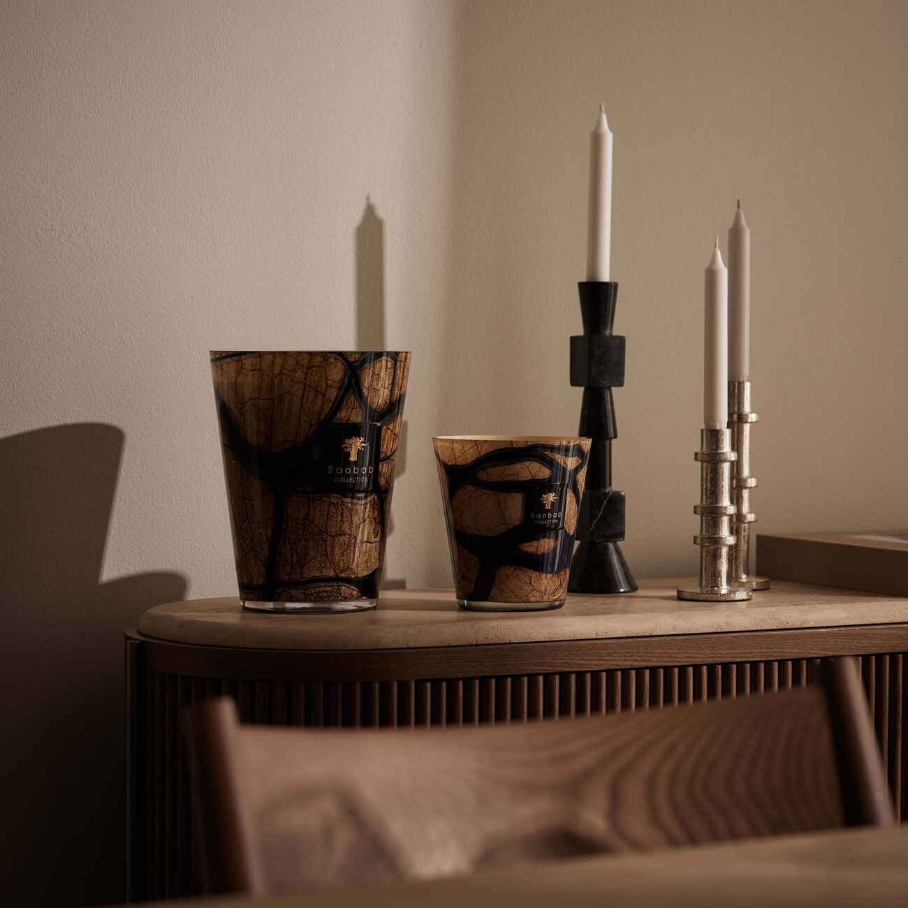 baobab collection stones lazuli candle max 24