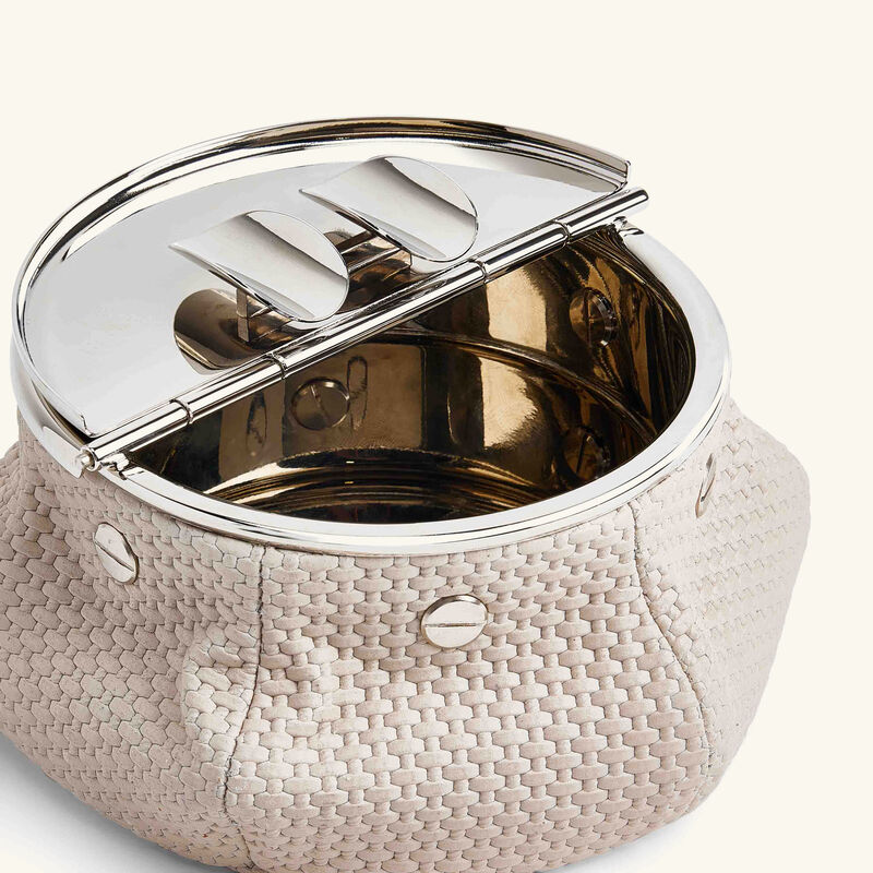 Laurence Bean Bag Ashtray Small White giobagnara laurence bean bag ashtray small white