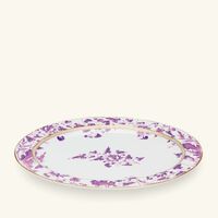 bernardaud prunus serving platter oval purple