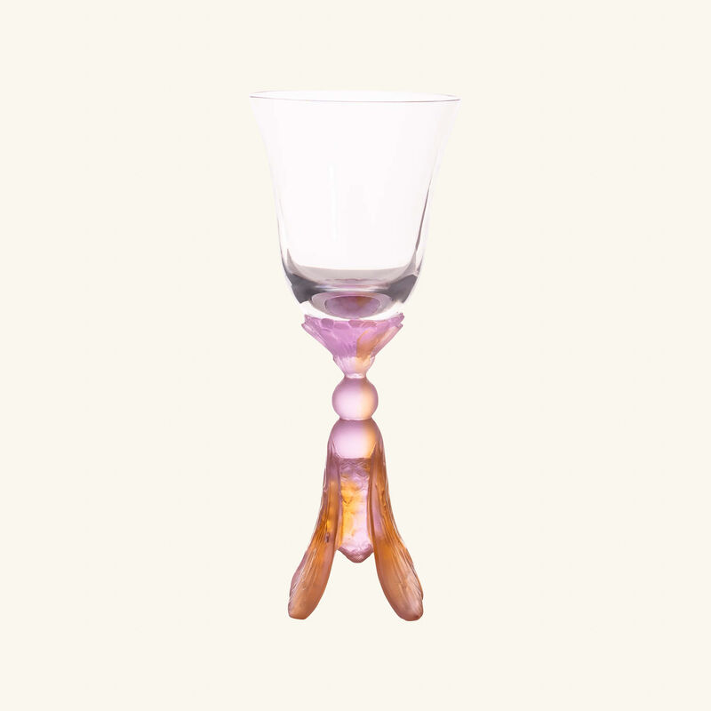 Or d'Abeille Champagne Glasses Pink Set Of 6 daum or d abeille champagne glasses pink set of 6