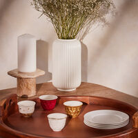 villari peacock arabic coffee cup red