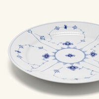 رويال كوبنهاغن طبق العشاء بلو فلوتد بلاين أبيض مستدير 27 سم