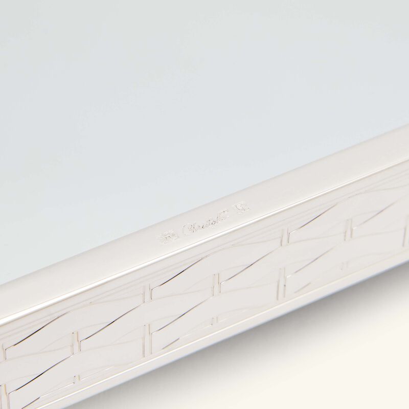 christofle s ve d argent serving tray half circle small silver plated