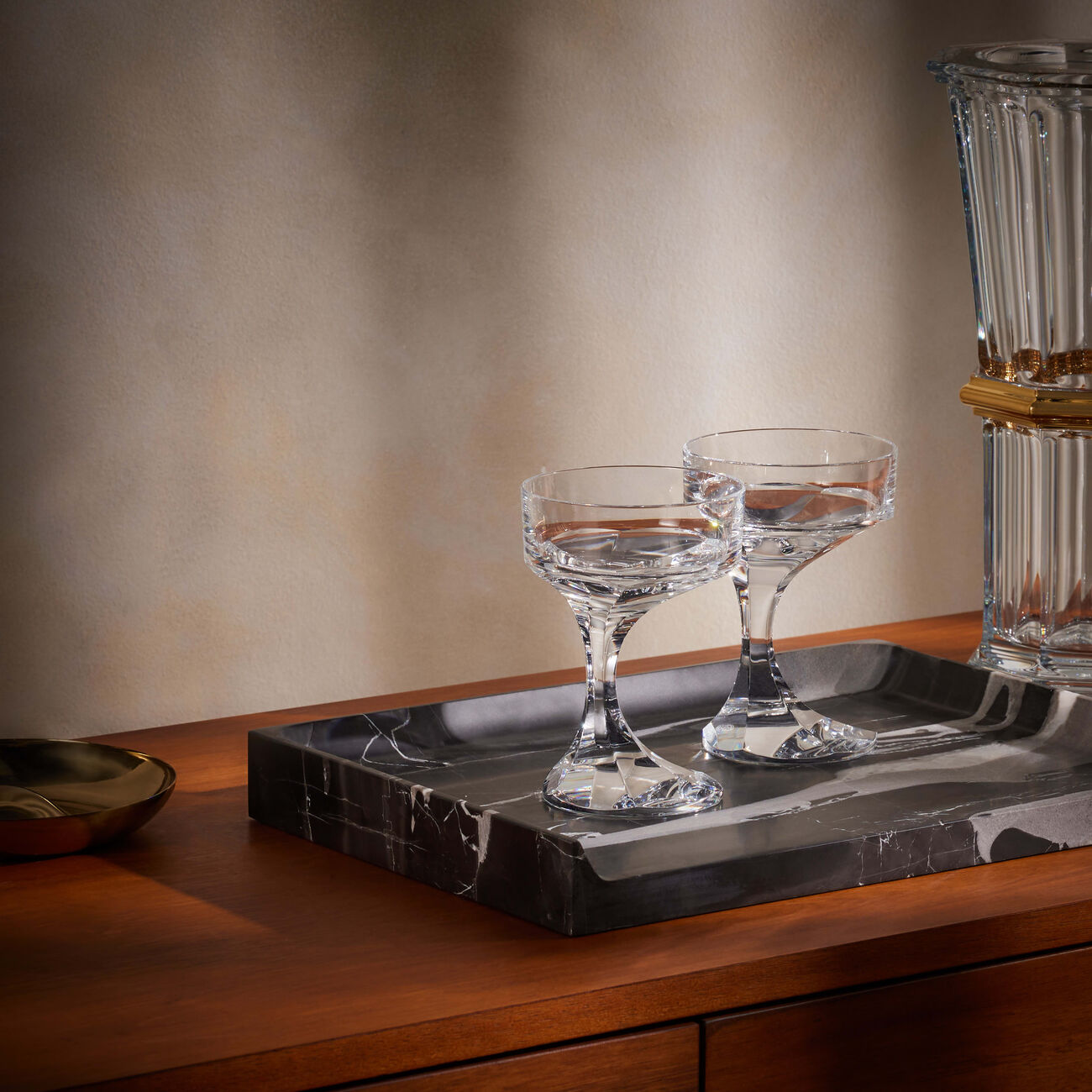 باكارا طقم نارسيس مؤلف من كوبين للمشروب باللون الشفاف