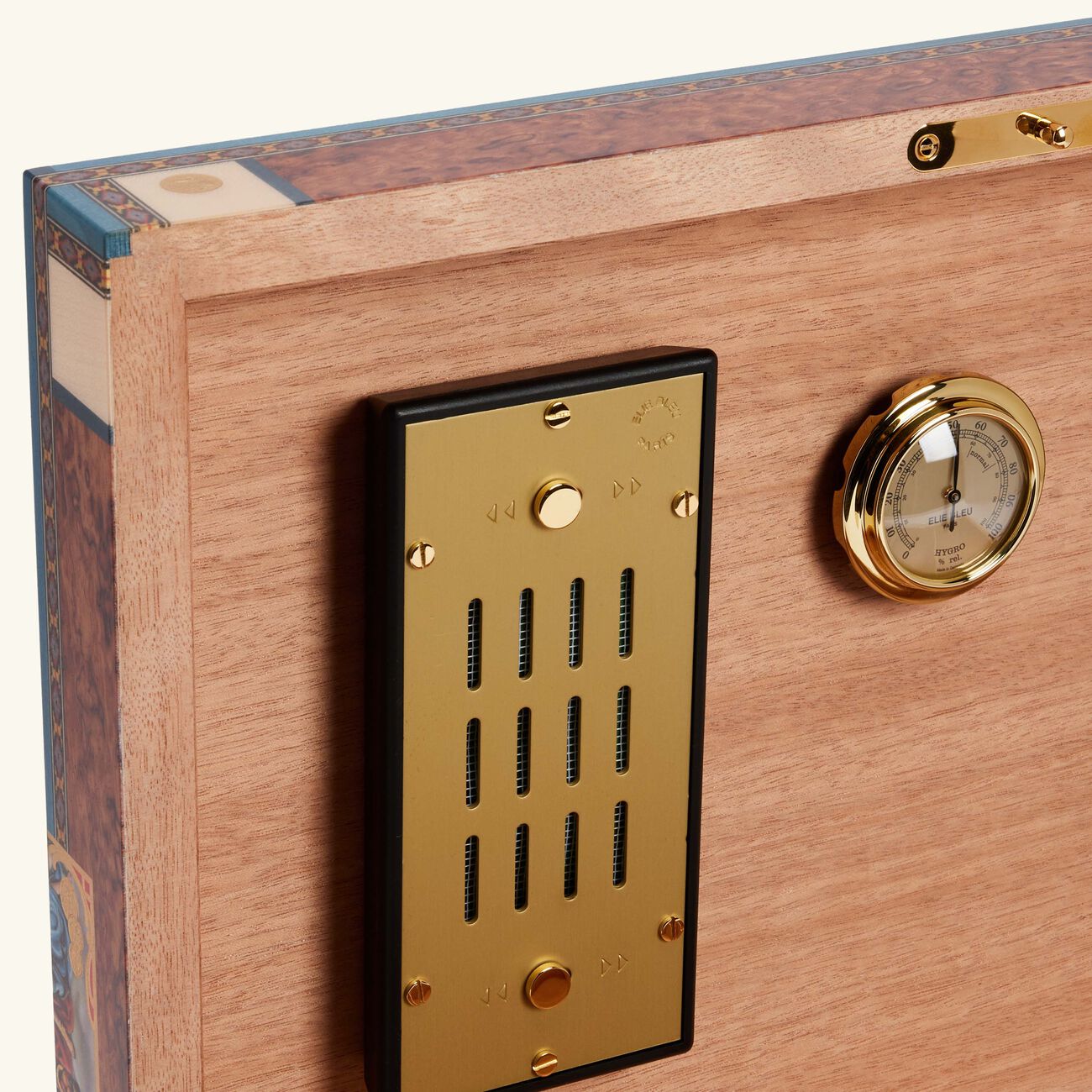 elie bleu flora de alba cigar humidor brown