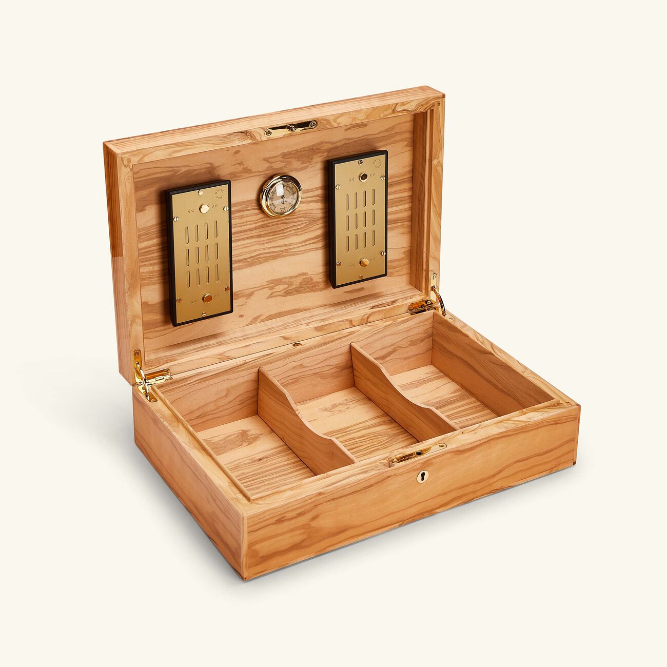 elie bleu classic cigar humidor brown