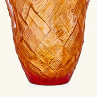 daum tressage paradis vase large orange