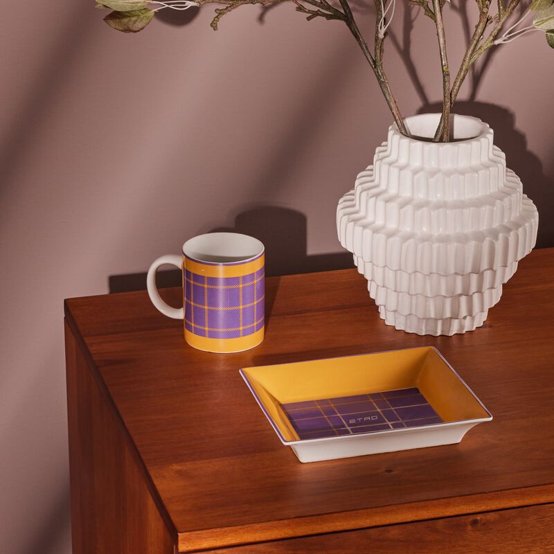 Tartan Mug Yellow etro tartan mug yellow